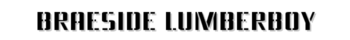 Braeside Lumberboy font